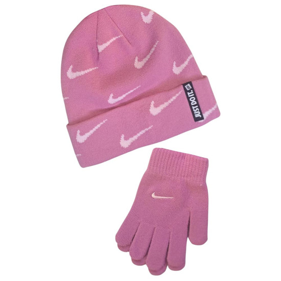 Nike Παιδικό σετ σκουφάκι & γάντια Swoosh Repeat Beanie Set